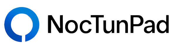 NocTunPad Logo with Black Text
